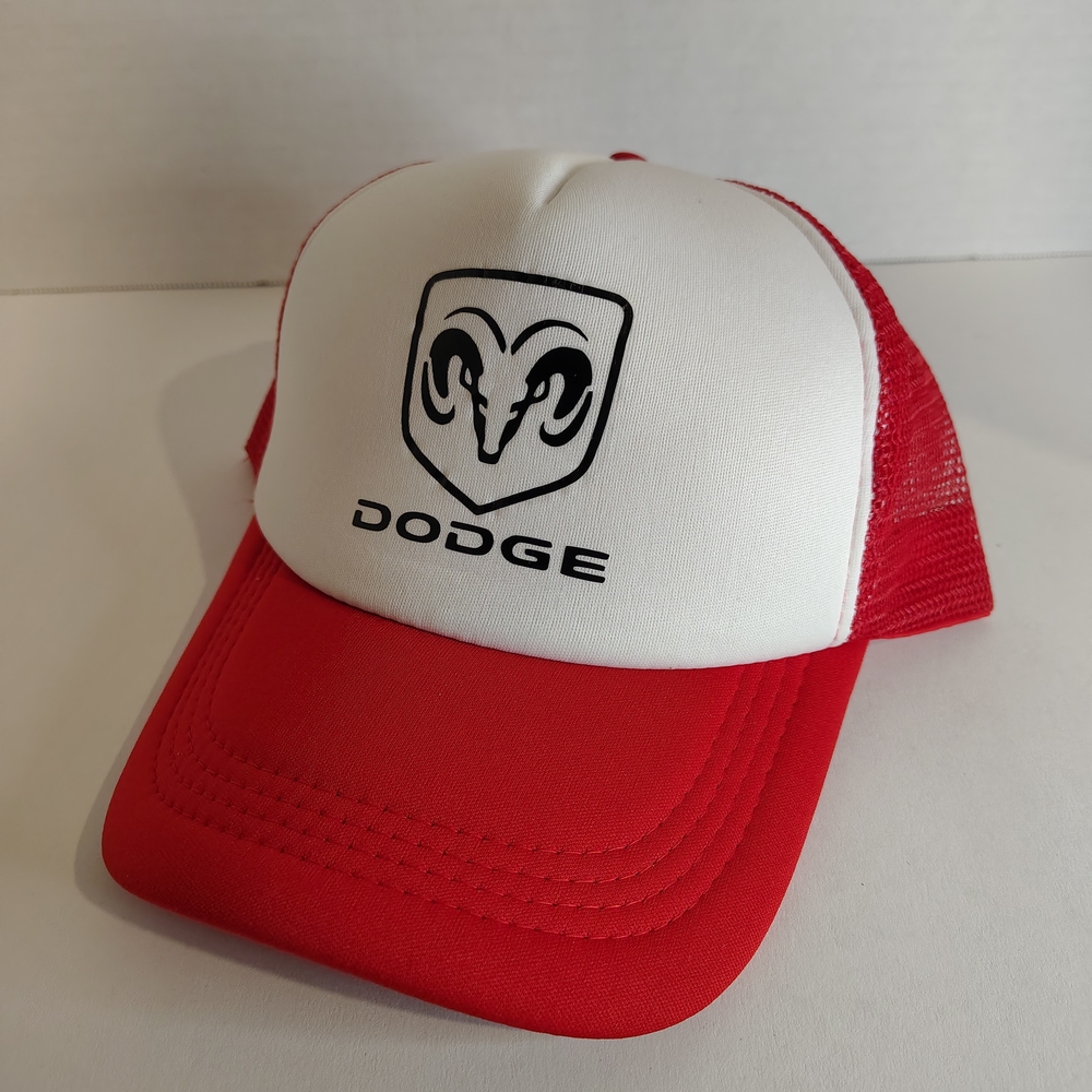 Dodge Red and White Trucker Hat
